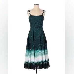 NWT White House Black Market Dip Dye Spaghetti Strap Midi Dress